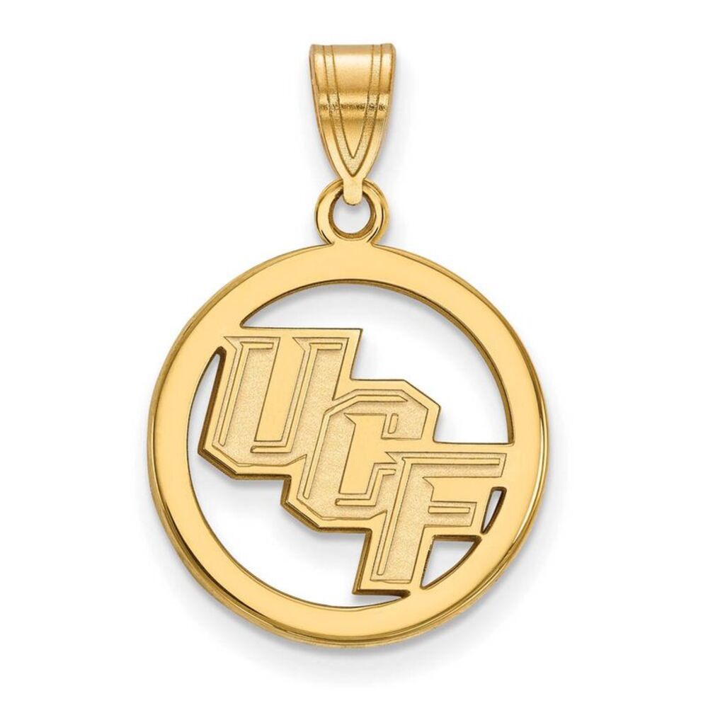 14k Gold Plated Silver Central Florida Small Circle Pendant